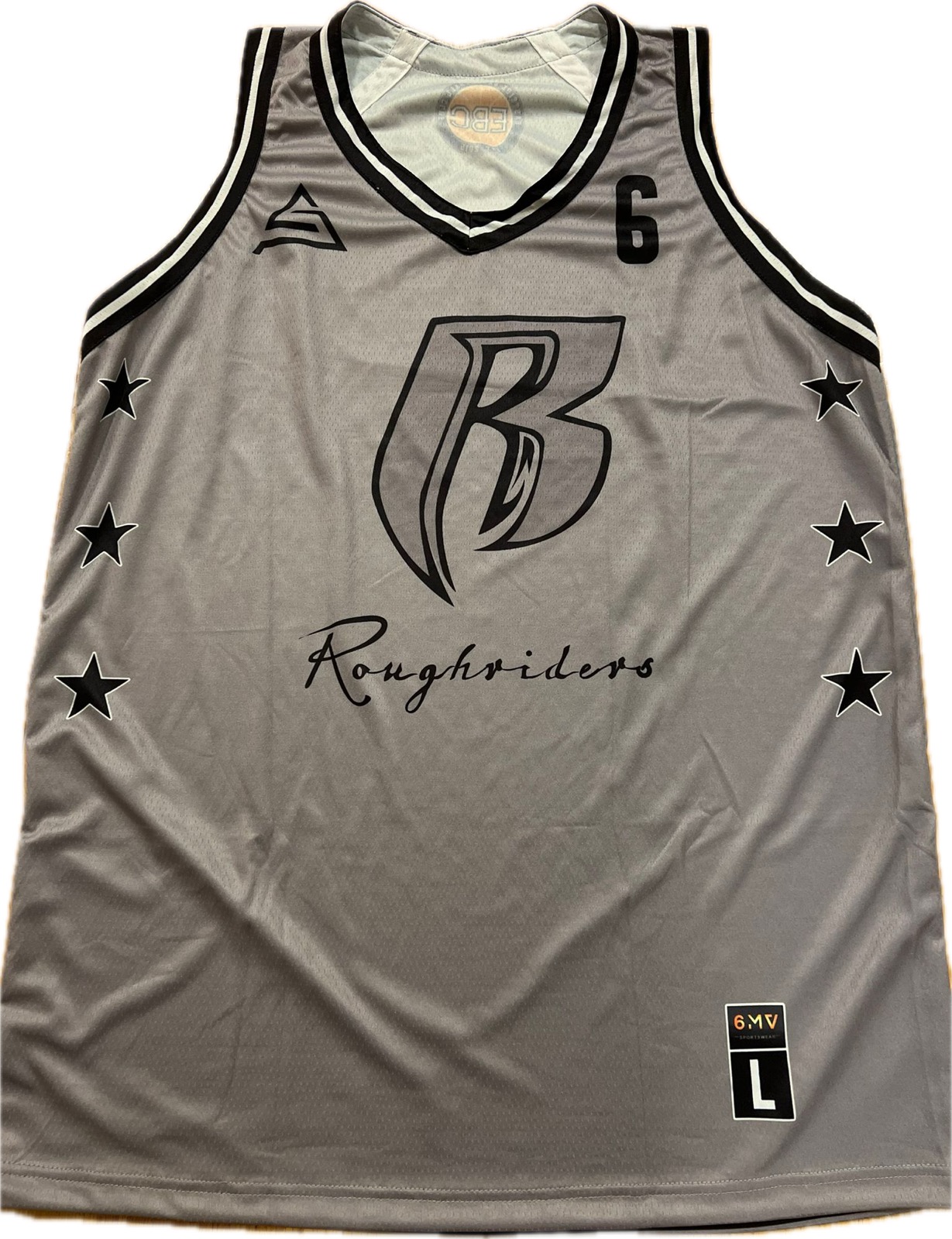 Black custom jersey front