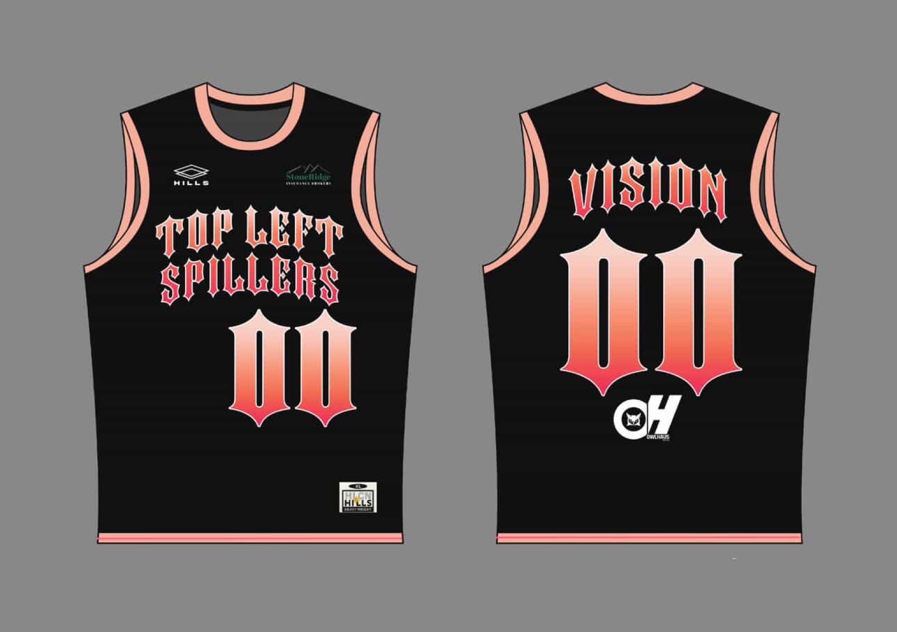 Black custom jersey concept